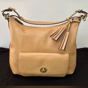 Coach Tan Leather Shoulder Bag
